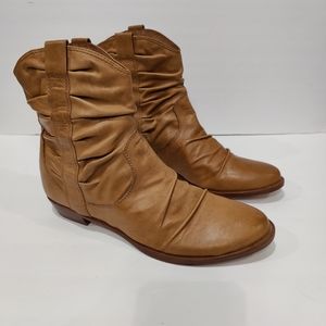 Corso Como Women's Whiskey Starr Leather Slouchy Short Boots